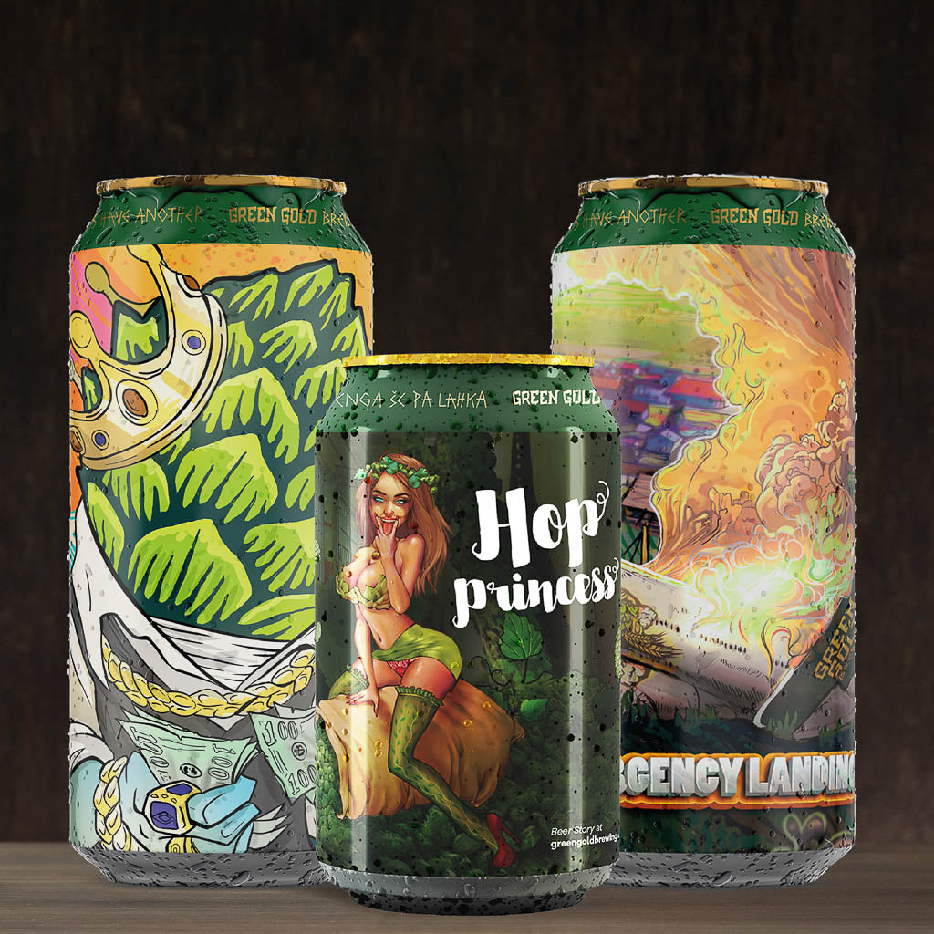 שלישיית בירות של Green Gold Beer And Beyond