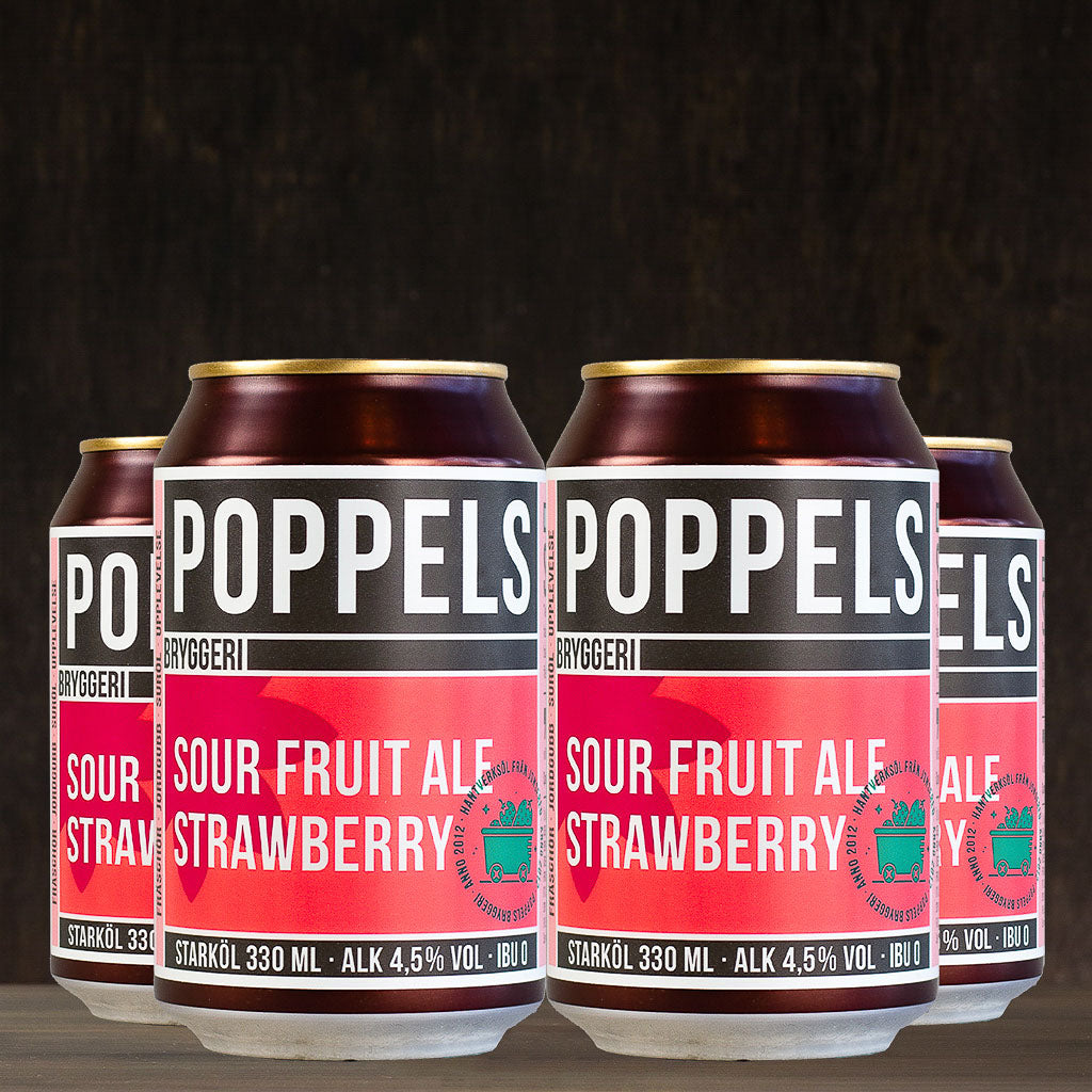 פופלס סאוור תותים Poppels Strawberry Sour Beer And Beyond